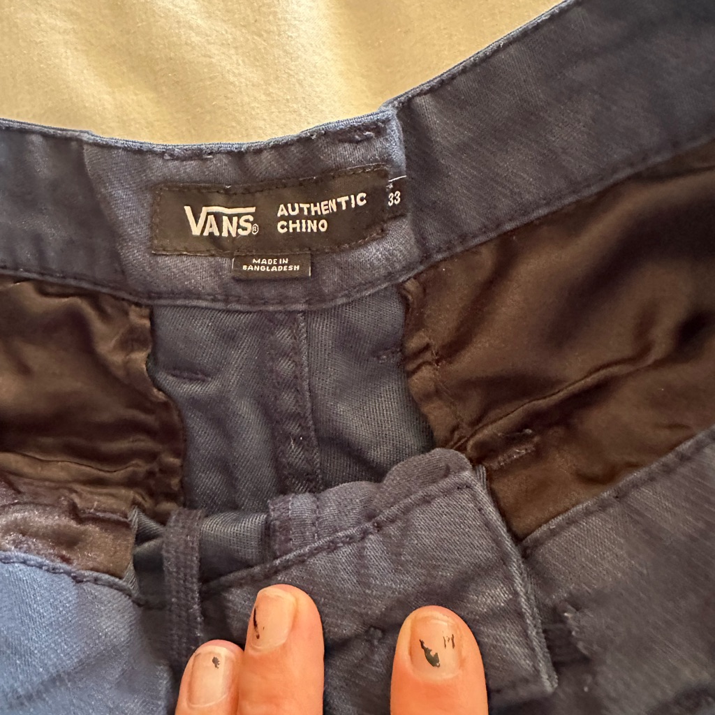 Vans Straight-Leg Chino Pants In Navy